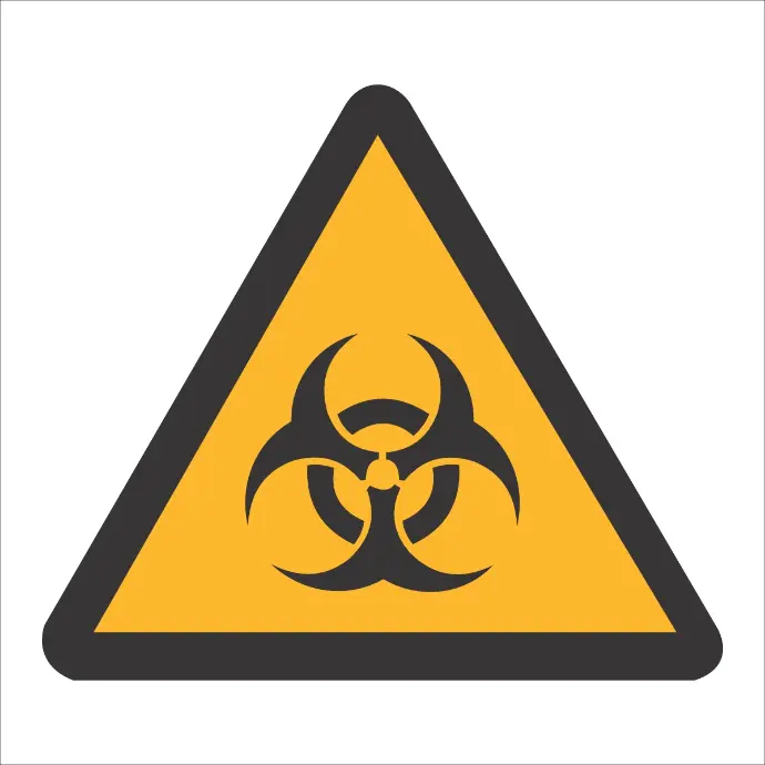 WW11 - SABS Biological hazard safety sign