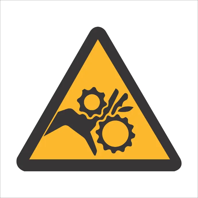 WW39 - SABS Rotating parts safety sign