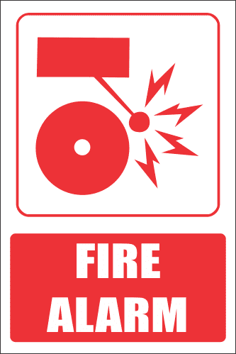 FB5E - Fire  Alarm Explanatory Safety Sign