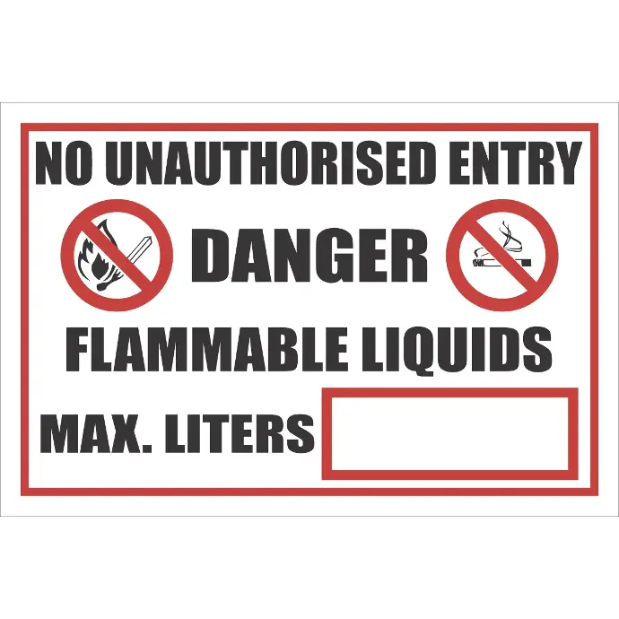 FR11 - No Unauthorized Entry Safety Sign