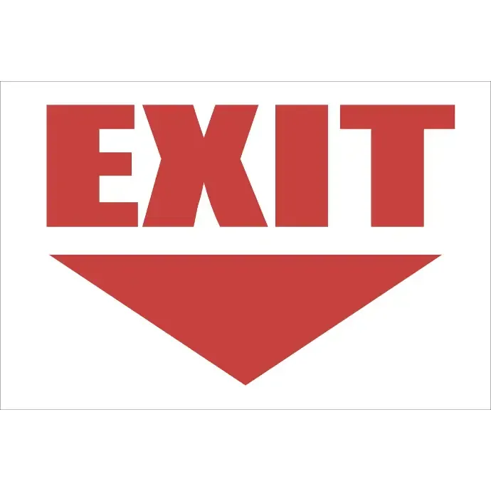 FR15 -Exit Ahead Safety Sign