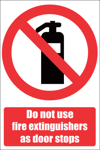 FR48 - Door Stop Safety Sign