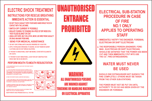 EL25 - Electrical Sub-Station Sign II