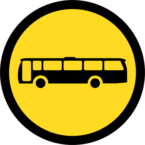 TR121 - Temporary Busses Only Road Sign
