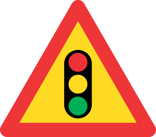 TW301 - Temporary Traffic Signals Ahead Road Sign