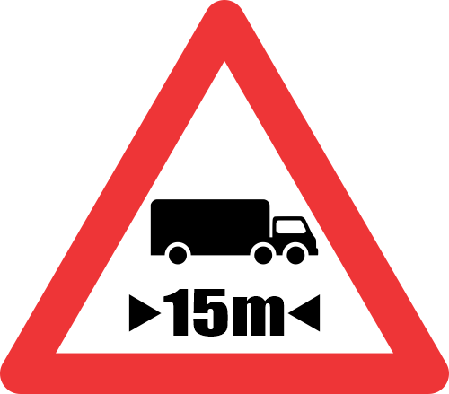 W321 - Length Restricted Road Sign