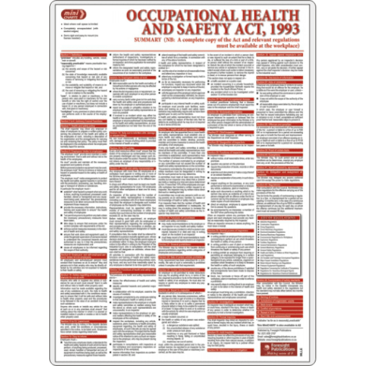 Occupational Health & Safety Act Poster