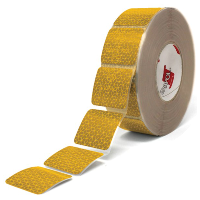 Vehicle Conspicuity Segmented Tape (Prismatic) - Sold by meter - Yellow