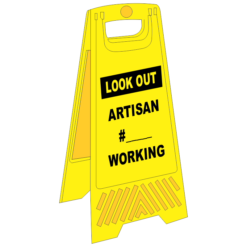 FS38 - Artisan # Working A-Frame Floor Stand