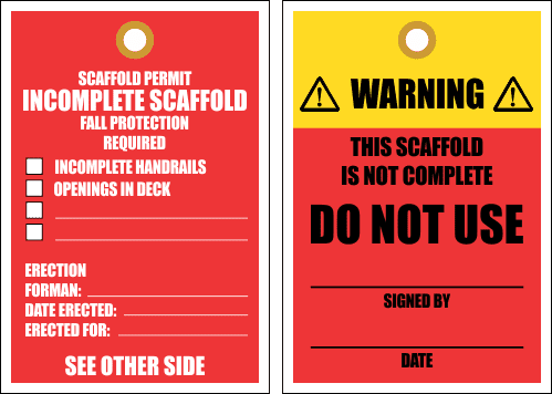 STU14 - Incomplete Scaffold Tag