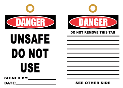 STU18 - Danger Unsafe Tag