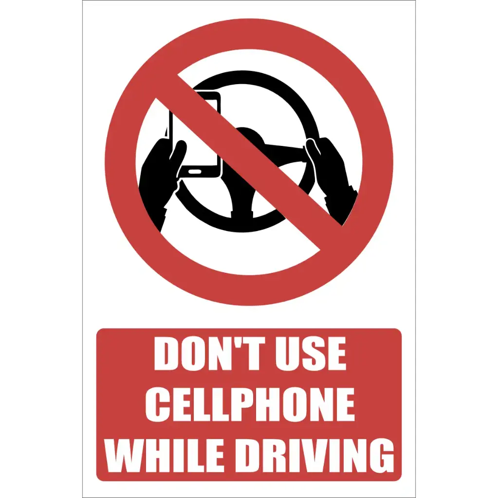 PR85 - Do Not Use Phone While Driving Sign