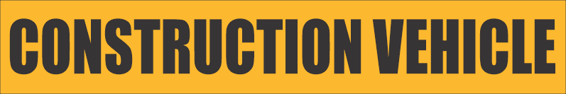 Construction Vehicle Decal