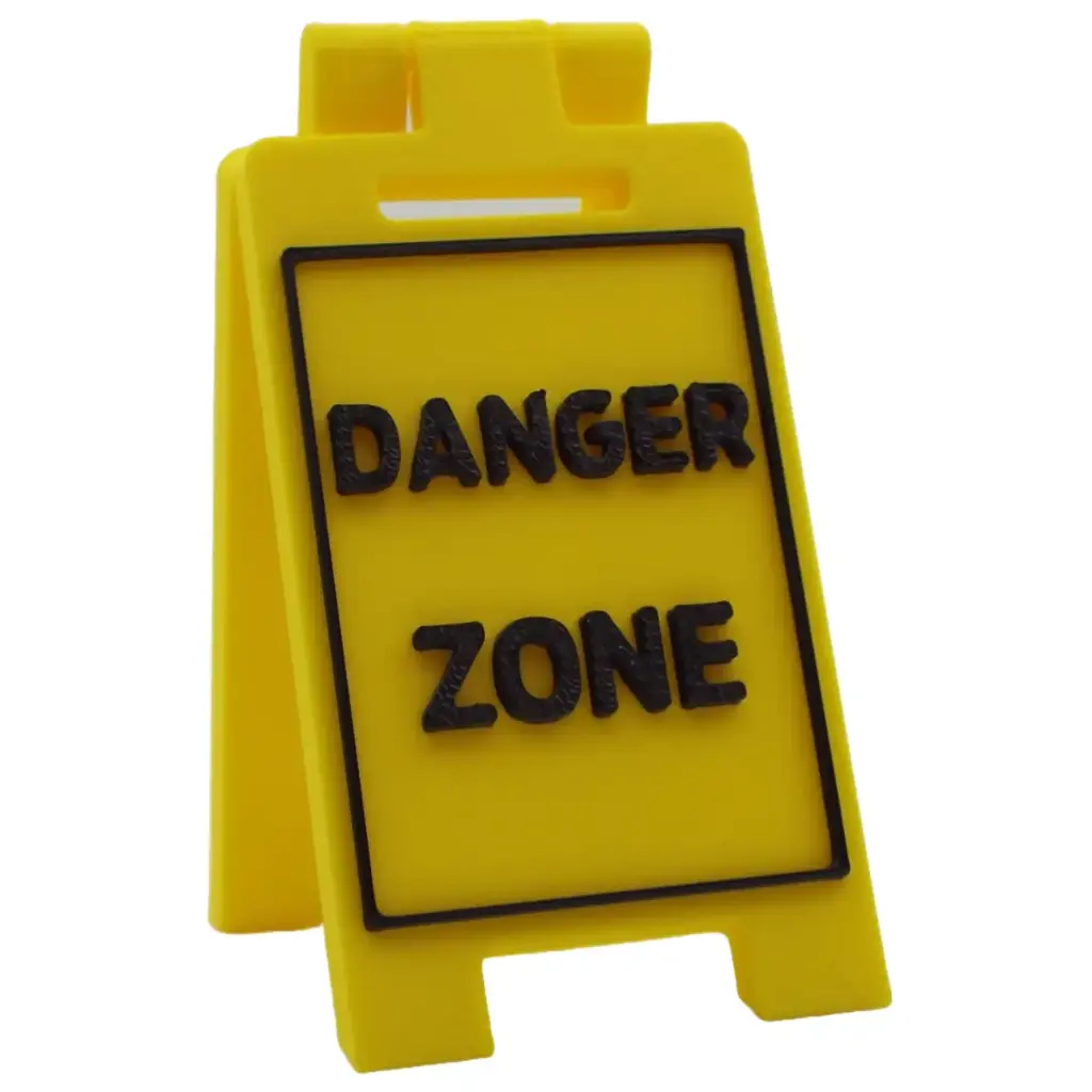 Danger Zone - Desk Floor Stand