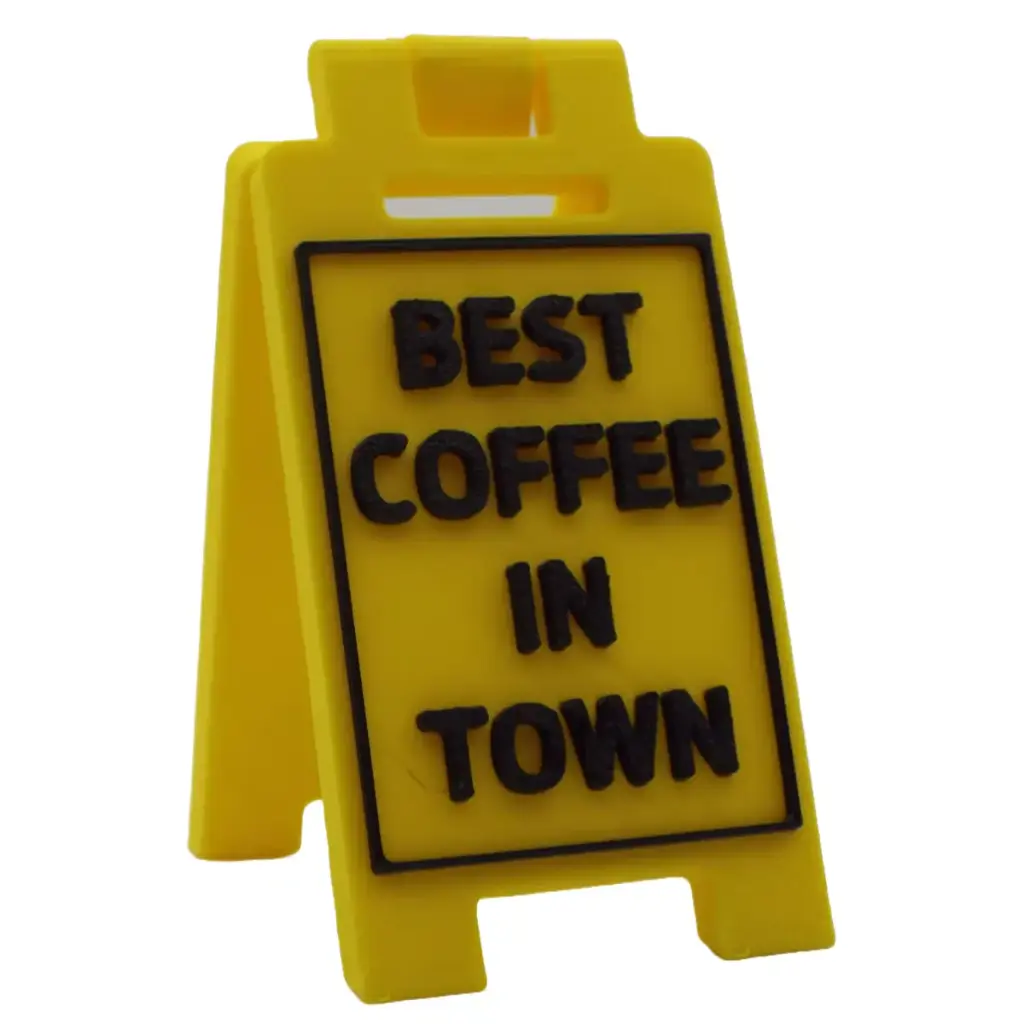 Best Coffee In Town - Desk Floor Stand