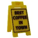 Best Coffee In Town - Desk Floor Stand
