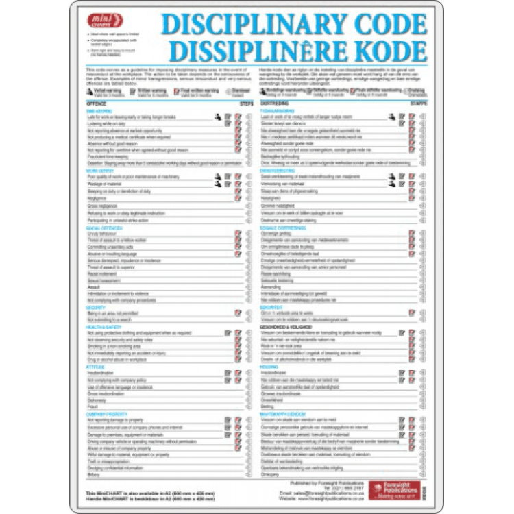 Disciplinary Code / Dissiplinere Kode Poster