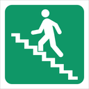 GA18L - SABS Stairs going up left safety sign