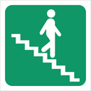 GA17R - SABS Stairs going down right safety sign