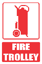 FB14E - Fire Trolley Explanatory Safety Sign