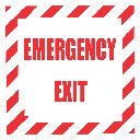 FR7 - Emergency Exit Safety Sign