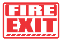 FR44 - Fire Exit Safety Sign