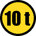 TR102 - Temporary Vehicles Exceeding Mass Only Road Sign