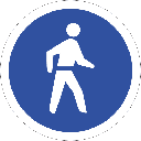 R110 - Pedestrians Only Road Sign