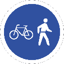 R112 - Cyclists And Pedestrians Only Road Sign