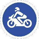 R116 - Motorcycles Only Sign