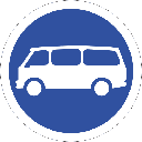 R119 - Mini Buses Only Road Sign