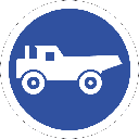 R125 - Construction Vehicles Only Road Sign