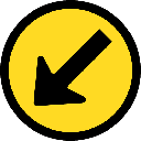 TR103 - Temporary Keep Left Road Sign