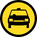 TR118 - Temporary Taxis Only Road Sign