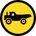 TR125 - Temporary Construction Vehicles Only Road Sign