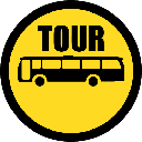 TR129 - Temporary Tour Busses Only Road Sign