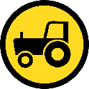 TR130 - Temporary Agricultural Vehicles Only Road Sign