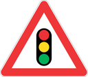W301 - Traffic Signals Ahead Road Sign