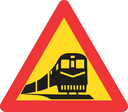 TW318 - Temporary Railway Crossing Road Sign