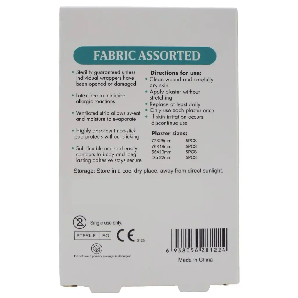 Assorted Fabric Plasters - 20's