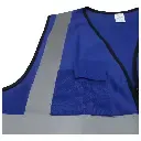 Reflective Vest with Pockets - Blue