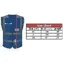 Reflective Vest with Pockets - Blue