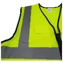 Lime Reflective Vest with Pockets