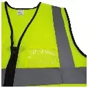 Lime Reflective Vest with Pockets