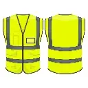 Lime Reflective Vest with Pockets