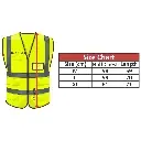 Lime Reflective Vest with Pockets