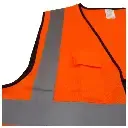 Orange Reflective Vest with Pockets