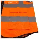 Orange Reflective Vest with Pockets