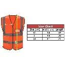 Orange Reflective Vest with Pockets