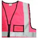 Pink Reflective Vest with Pockets